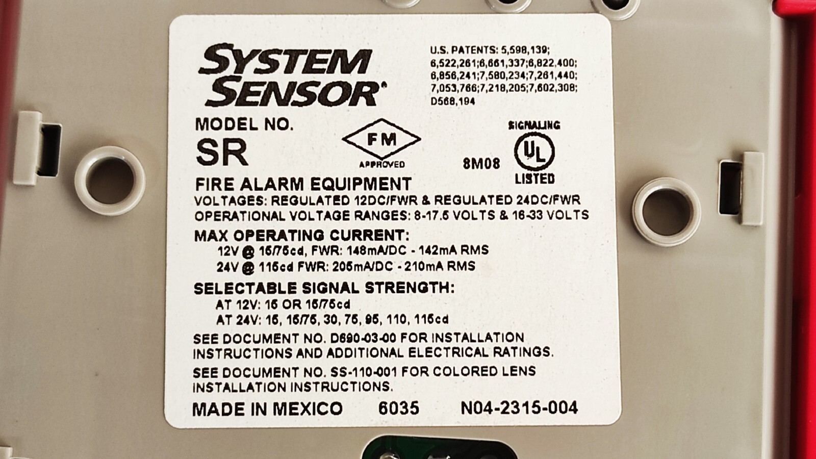 admin/uploads/uploads/Spectra Alert System Sensor sr - SR Fire Strobe_7.webp